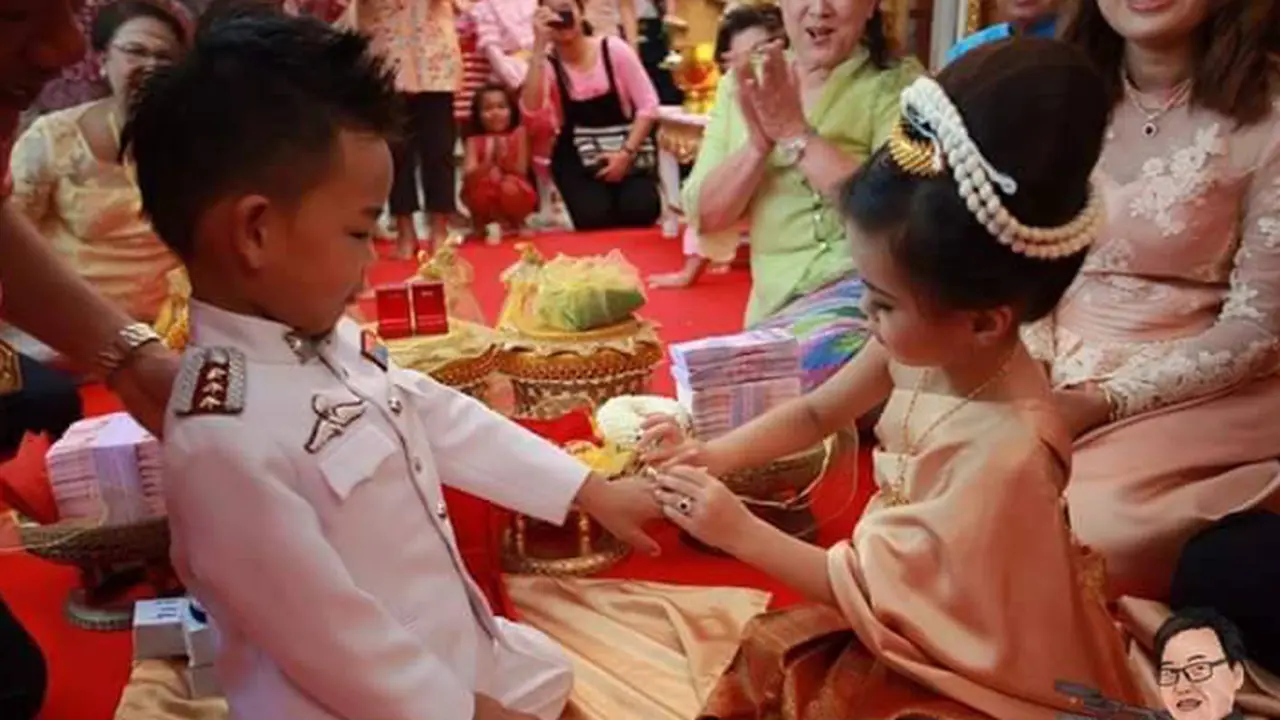 Usia 5 Tahun Bertunangan Warga Thailand Bikin Heboh Netizen