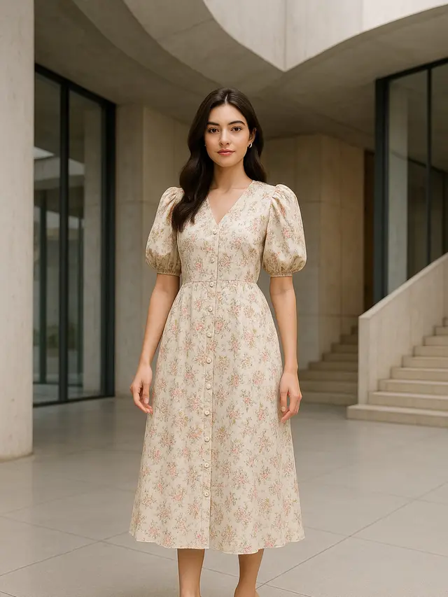 Model Tunik Kancing Depan Terbaru yang Lagi Trend