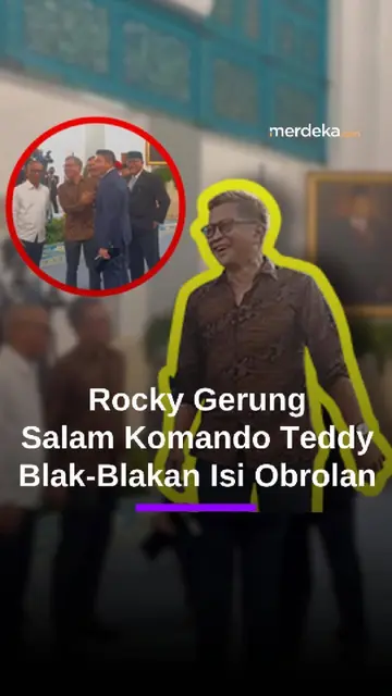 Salam Komando Teddy! Rocky Gerung Blak-blakan Isi Obrolan dengan Seskab di Istana