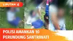 Polisi mengamankan 10 terduga pelaku perundungan terhadap seorang penghuni panti asuhan sekaligus pondok pesantren di Kota Malang, Jawa Timur. Dalam pemeriksaan terungkap, pelaku dan korban pengeroyokan saling mengenal satu dengan yang lain.