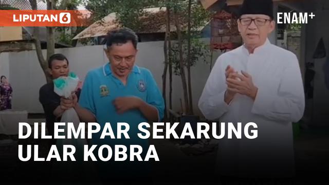 Menyeramkan! Rumah Mantan Gubernur Banten Dilempar Karung Berisi Ular Kobra