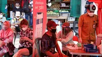 Warga mengikuti program vaksin COVID-19 di Pasar Gang Kancil, Taman Sari, Jakarta Barat, Senin (2/8/2021). Gubernur Anies Baswedan mengatakan pemprov DKI telah memenuhi target Presiden Joko Widodo untuk menyalurkan vaksinasi Covid-19 dosis pertama kepada 7,5 juta orang. (Liputan6.com/Faizal Fanani)
