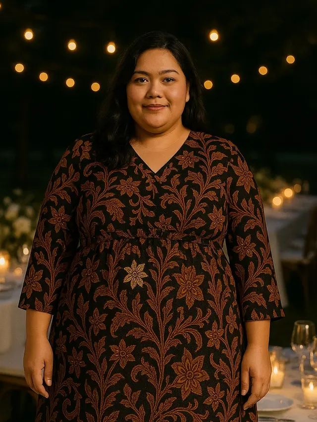 Model Batik Wanita Gemuk