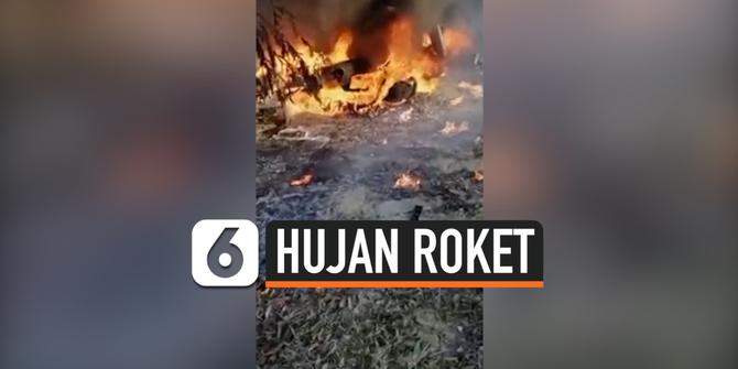 VIDEO: Pangkalan Militer Koalisi AS di Irak Dihantam Serangan 10 Roket