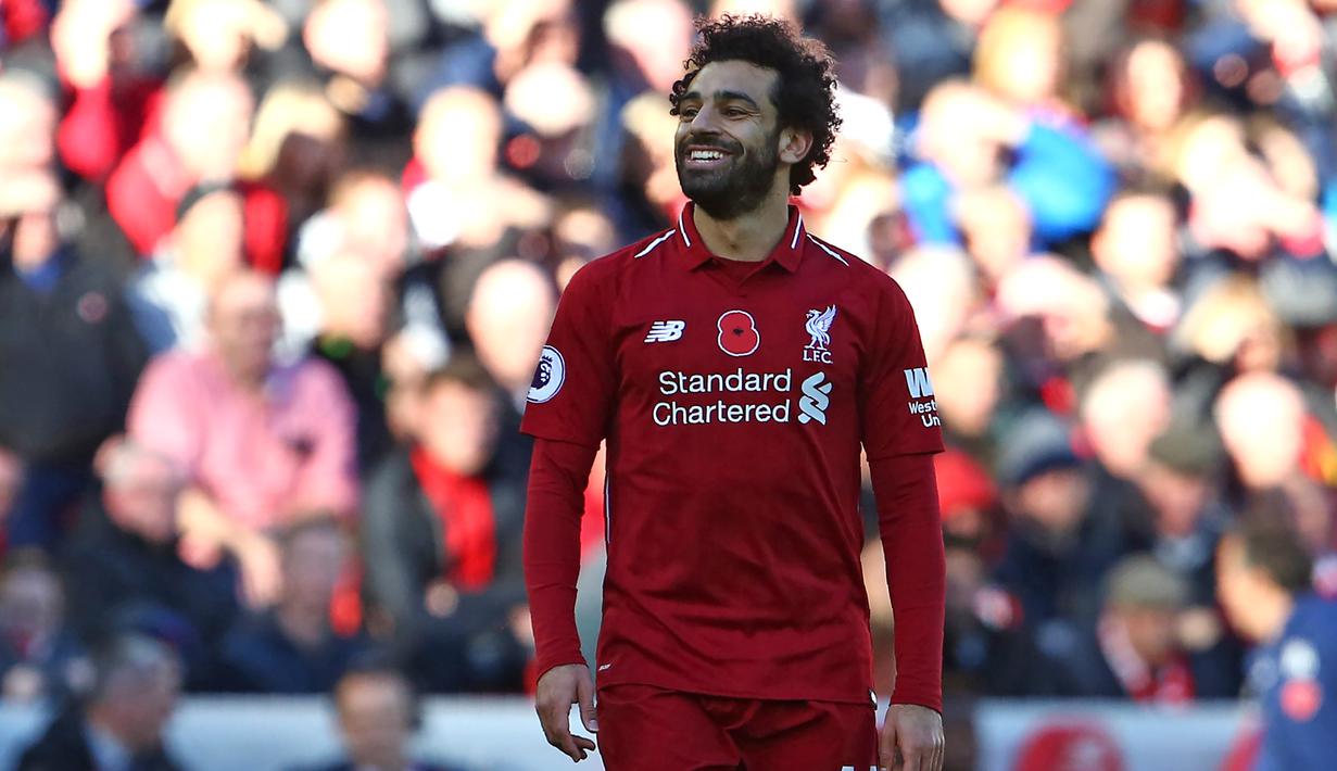 5. Mohamed Salah (Liverpool) - 7 gol dan 3 assist (AFP/Geoff Caddick)