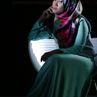 Fatin Shidqia dalam sesi foto dan wawancara eksklusif Bintang.com (Fathan Rangkuti/Bintang.com)