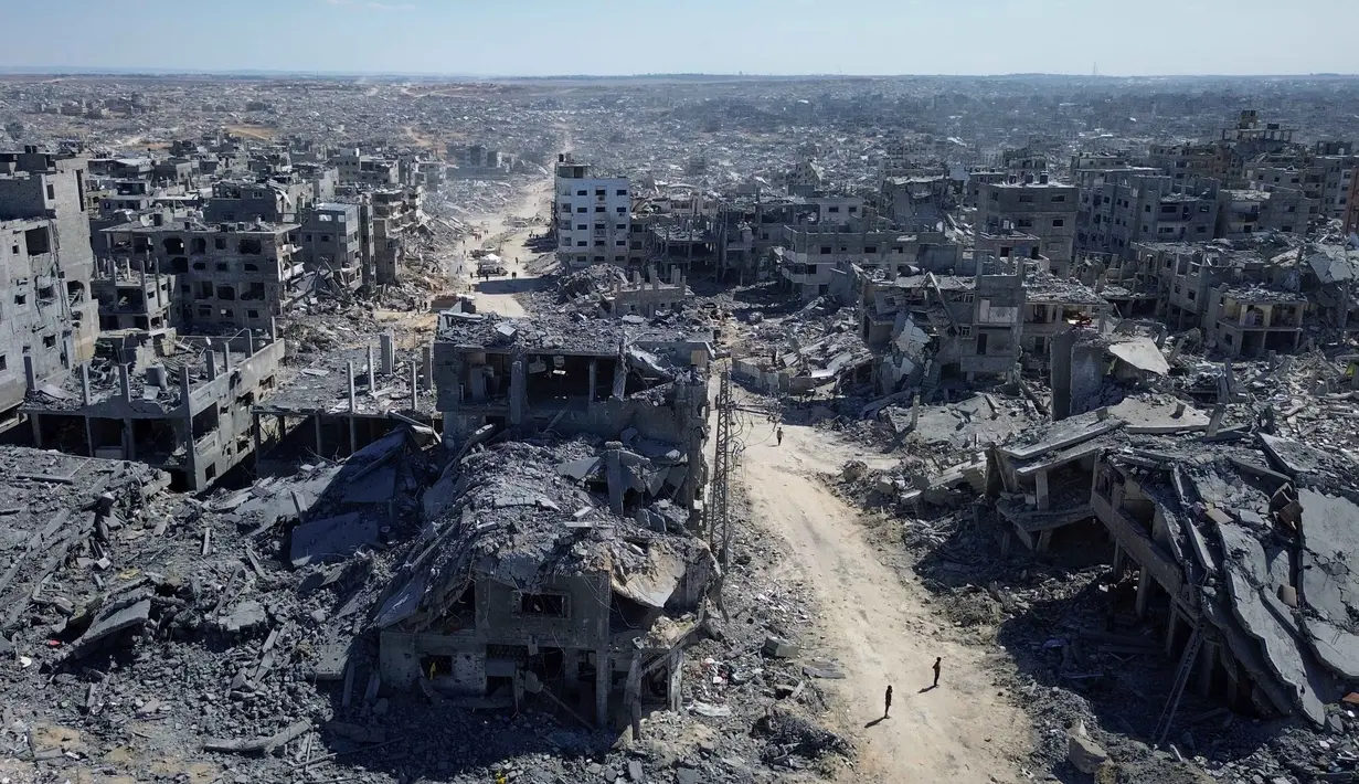 Dua tahun berlalu, perang antara Isarel dan Hamas di Gaza mulai menunjukkan tanda-tanda akan segera berakhir. (AP Photo)