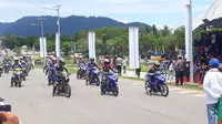 Pembalap Sulawesi Selatan merajai ajang Kejurnas motoprix Kolaka Utara. (Liputan6.com/Ahmad Akbar Fua)