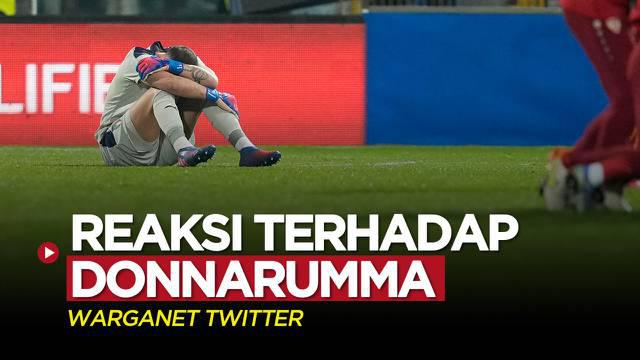 Berita video beberapa reaksi warganet Twitter terhadap kiper Gianluigi Donnarumma setelah Timnas Italia gagal ke Piala Dunia 2022.