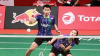 Langkah ganda campuran Indonesia Riky Widianto/Puspita Richi Dili harus terhenti di babak ketiga Total BWF World Championships 2015 di Istora Senayan, Jakarta, Kamis (13/8/2015). (LIputan6.com/Badmintonindonesia.org)