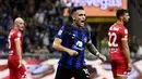 Lautaro Martinez menjadi bintang kemenangan Inter dalam laga kali ini. (BONOTTO / AFP)