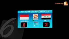 Meski telah berjuang habis-habisan, Timnas Indonesia harus mengakui keunggulan Irak dengan Skor 2-0 (Liputan6.com/Helmi Fithriansyah)