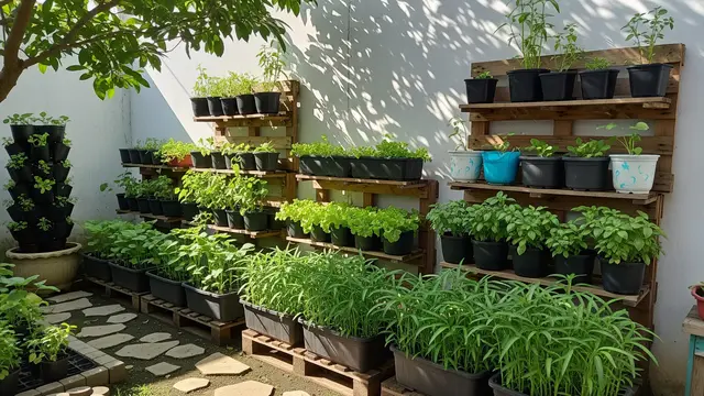 Ide Kebun Mini Rumah yang Menjaga Ketersediaan Sayur Selama Minggu Model Vertikal