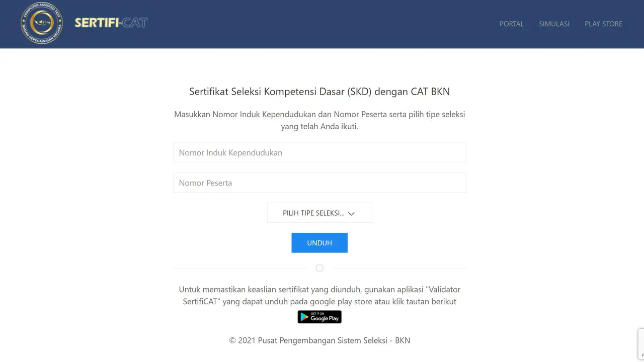 Cara Unduh SERTIFI-CAT