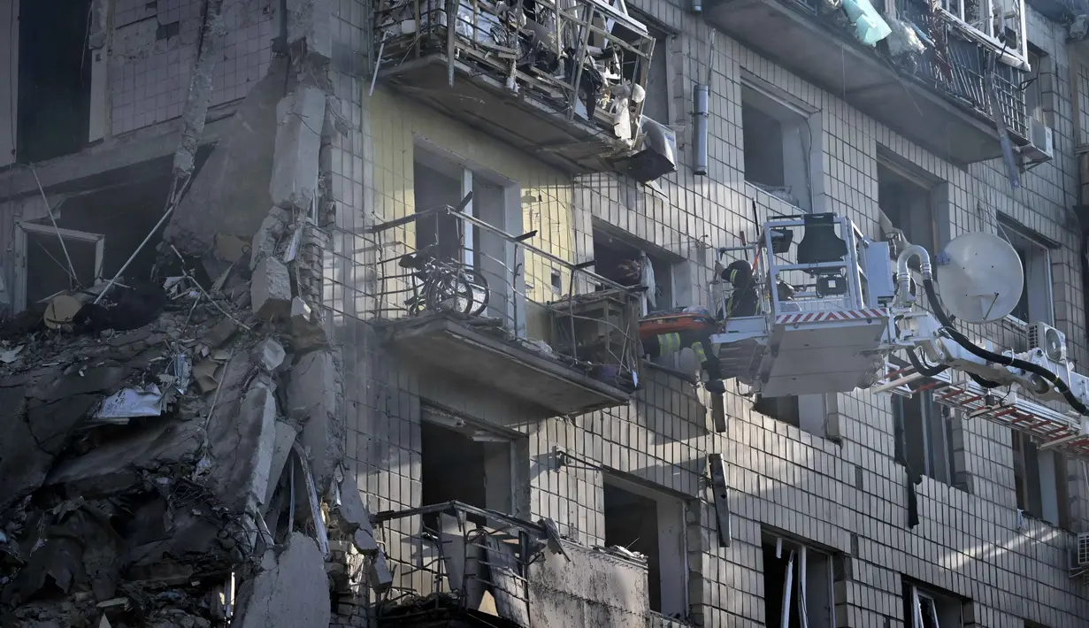 Konflik memaksa jutaan orang meninggalkan rumah mereka dan menghancurkan sebagian besar Ukraina timur dan selatan. (Genya SAVILOV/AFP)