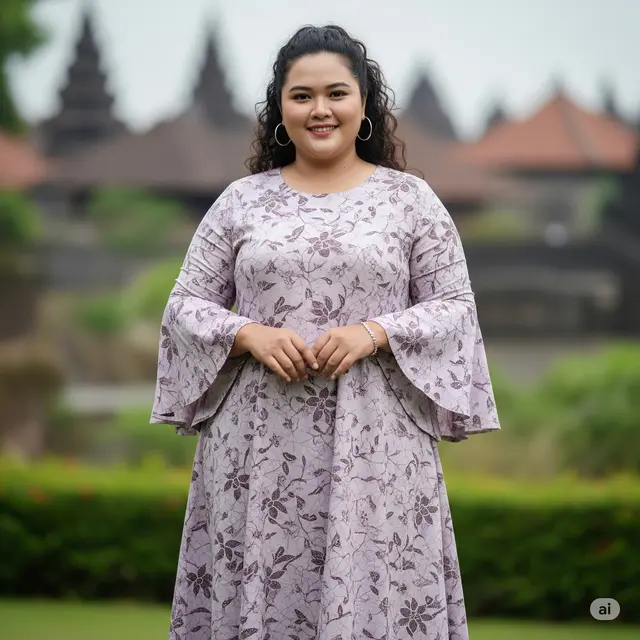 Model Batik Plus Size (Image by GeminiAI)