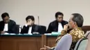 Senin (8/9/14), Heru Sulaksono menjalani sidang perdana di Pengadilan Tipikor, Jakarta. (Liputan6.com/Panji Diksana)
