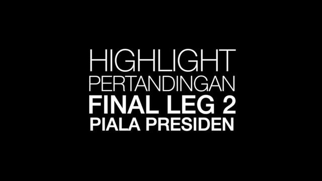 Berita video highlight final Piala Presiden leg 2 antara Arema Fc melawan Persebaya Surabaya yang berakhir dengan skor 2-0 dipersembahkan oleh Pond's Men.