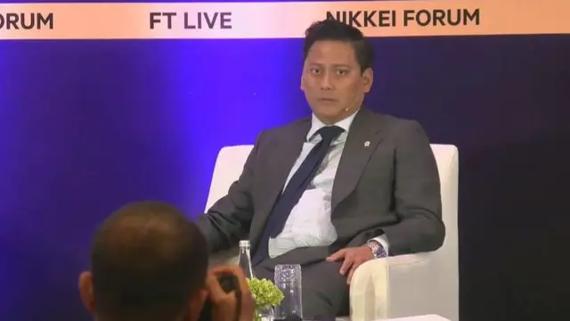 Wamenkeu Thomas Djiwandono pada Energy Transition Summit Asia: Driving regional and global energy transformation, di Jakarta, Rabu (25/6/2025). (Foto: Liputan6.com/Tira Santia)