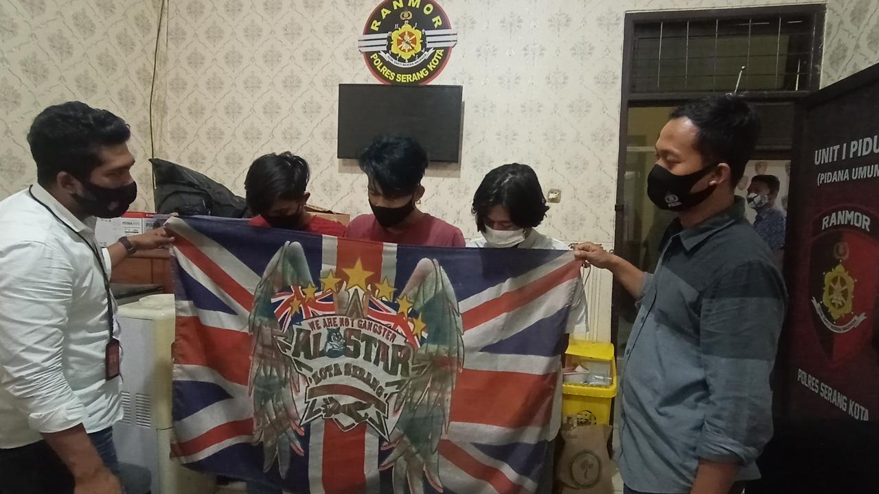 Kelompok Tawuran Di Banten Berasal Dari Genk All Star. (Selasa, 20/04/2021). (Liputan6.com/Yandhi Deslatama).