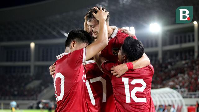 Foto: Selebrasi Penuh Makna Ivar Jenner setelah Lesatkan Gol untuk Kemenangan Timnas Indonesia U-23 di Kualifikasi Piala Asia U-23 2024