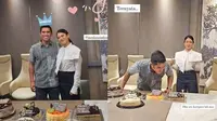 Dian Sastro rayakan ulang tahun suami di kantor (Sumber: Instagram/therealdisastr)