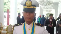  Samsul Huda merupakan lulusan terbaik dari TNI Angkatan Laut (Liputan6.com/Septian Deny)