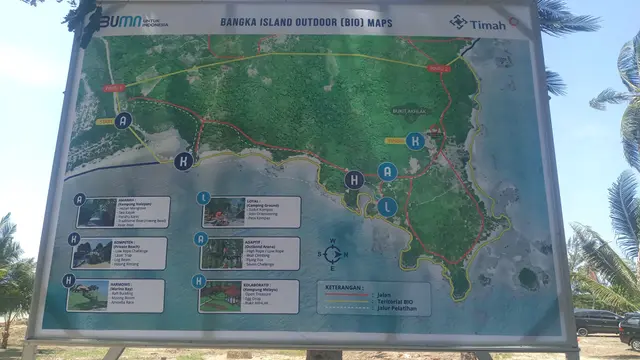 Menteri Badan Usaha Milik Negara (BUMN) Erick Thohir dijadwalkan akan meresmikan Bukit Akhlak di kawasan milik PT Timah Tbk di Bangka