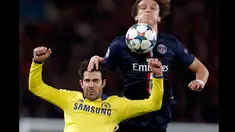 Paris Saint-Germain bermain imbang dengan Chelsea FC saat putaran 16 besar Liga Champion di Stadion Parc des Princes, Paris (17/2/2015). (REUTERS/Philippe Wojazer)