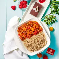 Menu vegetarian di pesawat. (Foto: Dok. Emirates Airlines)
