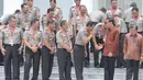Presiden Jokowi dan para kapolda seluruh Indonesia usai foto bersama di Istana Merdeka, Jakarta, Selasa (4/11/2014). (Liputan6.com/Herman Zakharia)