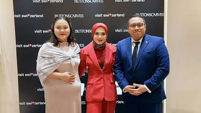 Press Conference Buttonscarves x Visit Switzerland yang diadakan di Plaza Indonesia (Foto Dok: Buttonscarves)