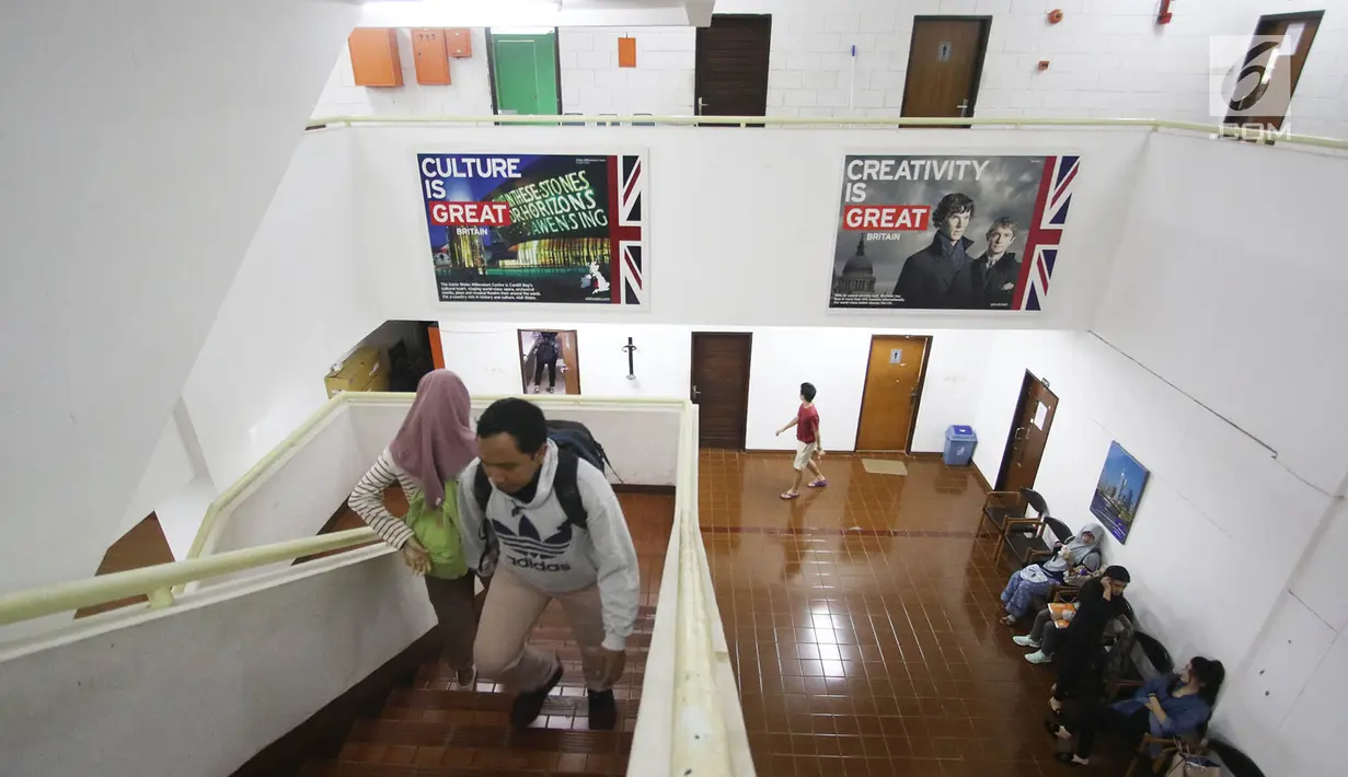 Salah satu gedung yang digunakan untuk mahasiswa asing belajar bahasa Indonesia di kampus Universitas Indonesia, Depok, Jawa Barat, Rabu (11/10). (Liputan6.com/Immanuel Antonius)