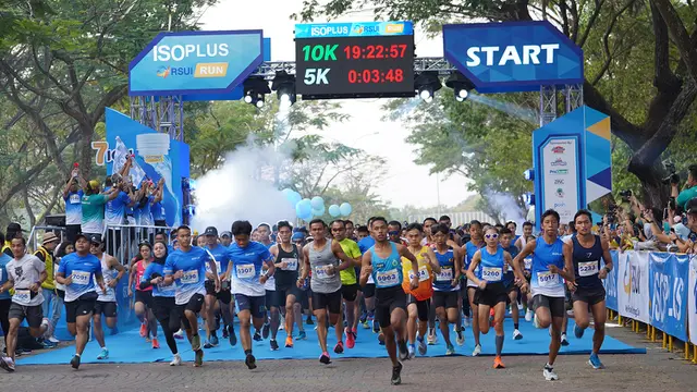 5000 Peserta Ramaikan ISOPLUS-RSUI RUN 2023 di Kawasan Kampus UI