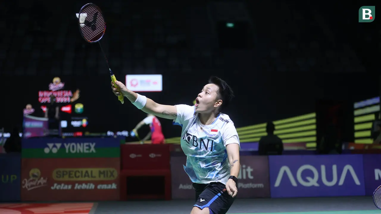 Apriyani Rahayu/Siti Fadia Silva Ramadhanti vs Jongkolphan Kititharakul/Rawinda Prajongjai : Babak 32 Besar Indonesia Open 2024