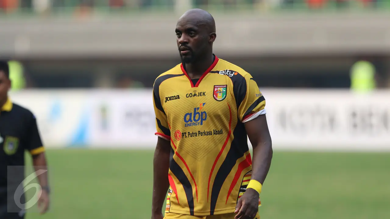 Gelandang Mitra Kukar, Mohamed Sissoko. (Liputan6.com/Helmi Fithriansyah)