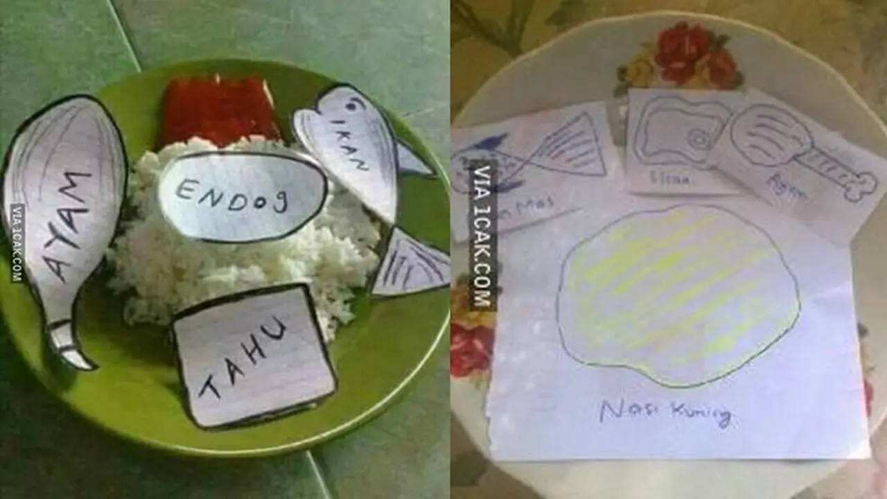 6 Potret Menu Akhir Bulan Anak Kos Mengkhayal Pakai Kertas Ini Bikin Elus Dada