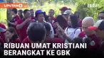 2 Ribu Umat Kristiani se-Tangerang Selatan Berangkat ke Senayan