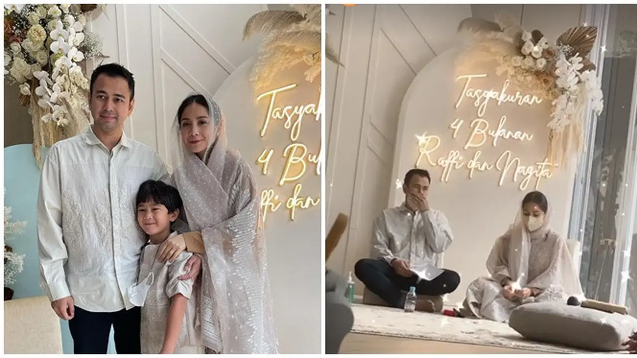 6 Momen Tasyakuran 4 Bulanan Kehamilan Nagita Slavina, Berlangsung Khidmat
