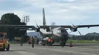 Situasi persiapan di Base Ops Lanud Jayapura. (Liputan6.com/Katharina Janur)