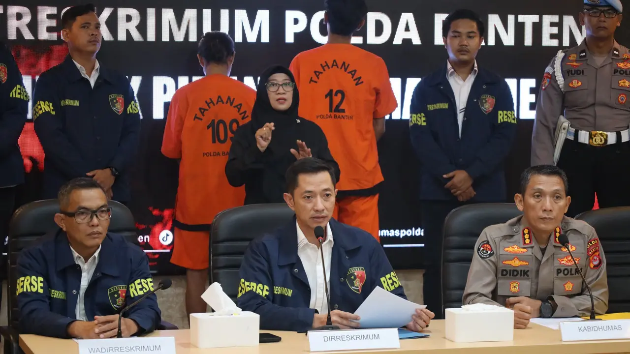 Polda Banten Tetapkan Dua Tersangka Baru di Kadin Cilegon Minta Proyek Rp5 Triliun. (Rabu, 11/06/2025). (Polda Banten).
