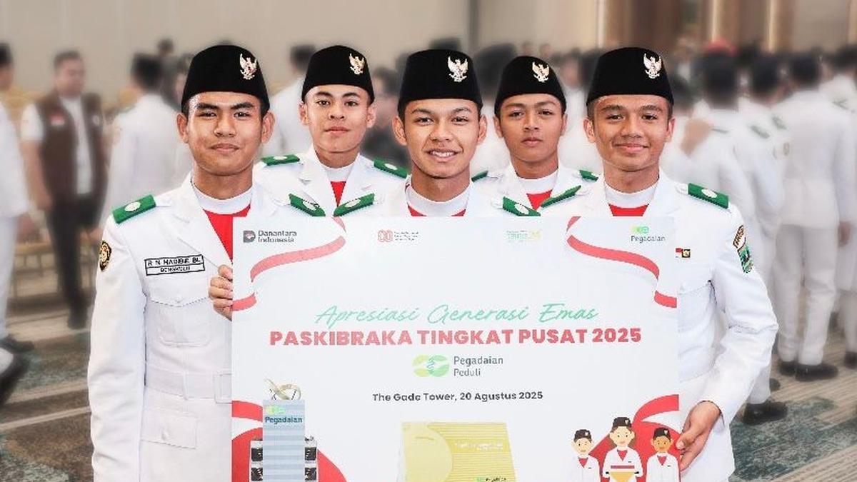 Pegadaian Apresiasi Paskibraka Nasional 2025 Lewat Tabungan Emas, Wujud Kepedulian Generasi Emas