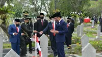 Wapres Ma'ruf Amin menghadiri acara Peringatan Hari Pahlawan di Taman Makam Pahlawan Nasional Utama Kalibata, Jakarta, Rabu (10/11/21). (Istimewa)