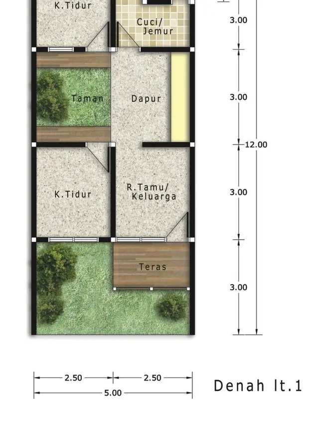 Rumah Minimalis 60 m2