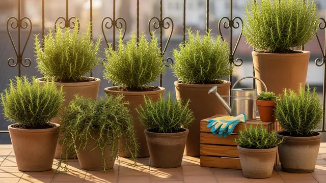 Cara Membuat Kebun Rosemary Mini di Balkon Rumah