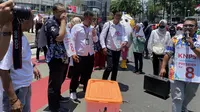 KNPS Bagi-Bagi 88 Kg Telur di Pesta Rakyat Bundaran HI, Ingatkan Komitmen Prabowo