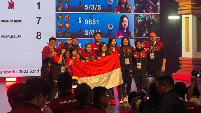 <p>Hasil MLBB SEA Games 2023: Tim Putri Indonesia Raih Medali Emas Usai Taklukkan Filipina, Comeback Is Real. (Doc: PB ESI)</p>