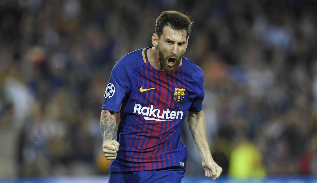 1. Lionel Messi (Barcelona) - 11 Gol. (AFP/Lluis Gene)