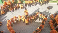Permainan tradisional jadi materi pembelajaran Matsama MI Al-Muttaqin, Binangun, Cilacap, Jawa Tengah. (Foto: Liputan6.com/Abdu Aziz/Muhamad Ridlo)