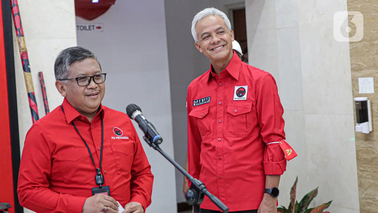 Ekspresi Ganjar Pranowo Usai Pertemuan di DPP PDIP